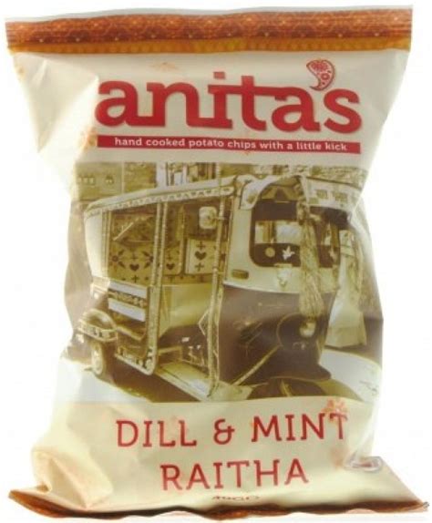 Anitas Dill And Mint Raitha Flavour Potato Chips 40g Approved Food