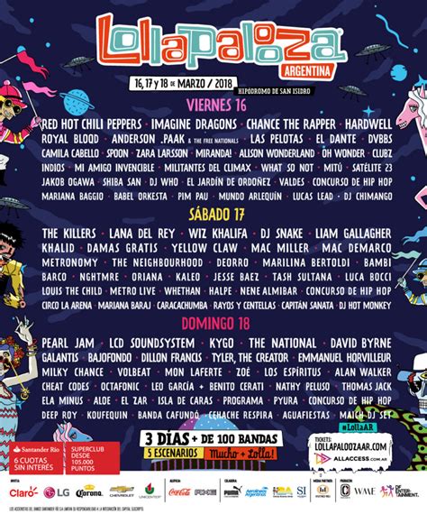 The festival in chicago's grant park hosts an e. Lollapalooza 2018: el lineup día por día