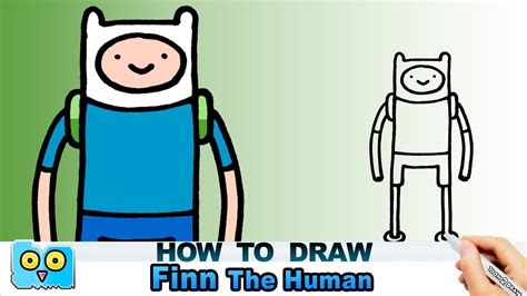 How To Draw Finn The Human From Adventure Time Finn Mertens Youtube