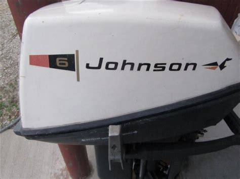 25 Johnson 6 Horse Outboard Boat Motor Lot 25