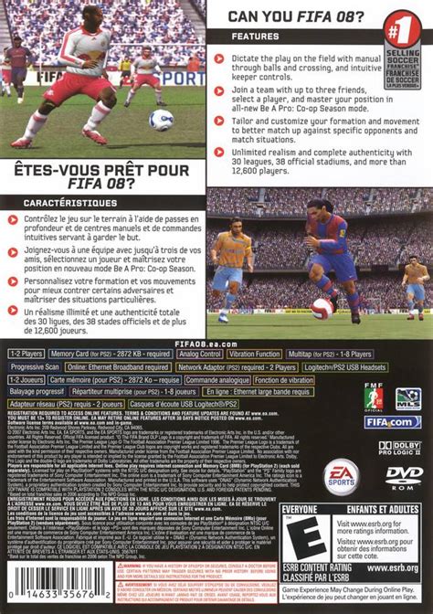 Fifa 2008 Sony Playstation 2 Game
