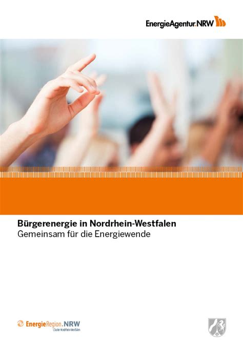 Broschürenservice NRW Energieagentur Shop Bürgerenergie in