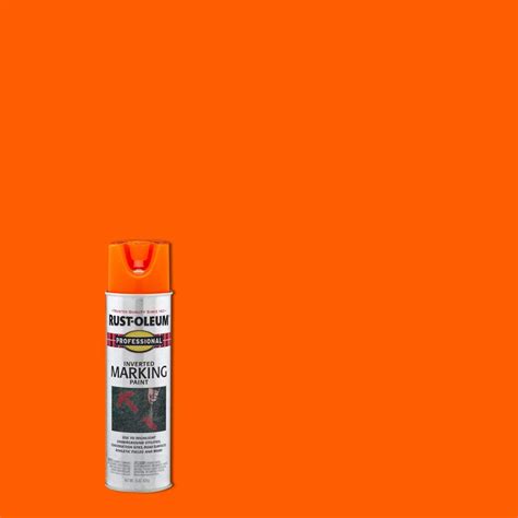 Rust Oleum 2554 Professional Inverted Marking Spray Paint Fluorescent