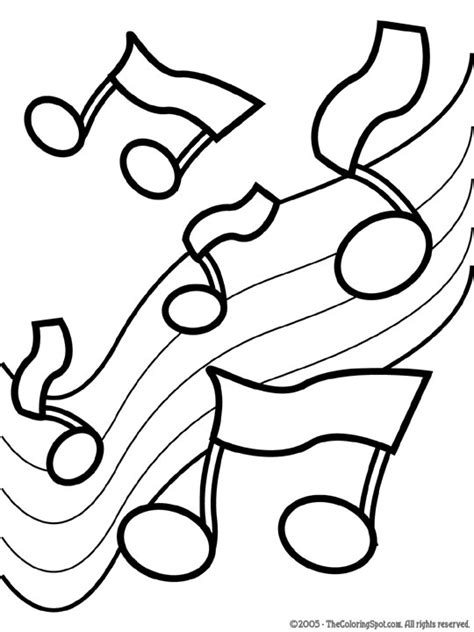 Music and art both are integral to develop a child's creative faculty. Music Notes Coloring Page 2 | Audio Stories for Kids ...