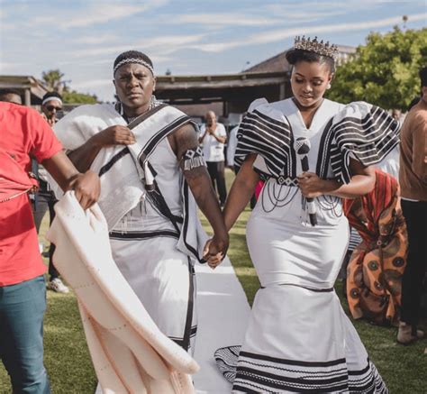 Clipkulture Xhosa Couple In Their Umbhaco Traditional Wedding Attire