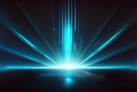 Premium Ai Image Background With A Blue Light Effect That Is Gradient