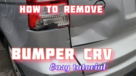 How To Remove Bumper Honda Crvpaano Tanggalin Bumper Honda Youtube