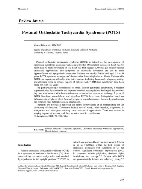 Solution Postural Orthostatic Tachycardia Syndrome Pots Studypool