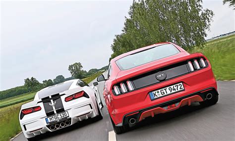 Ford Mustang Gt And Corvette Stingray Im Vergleich Autozeitungde