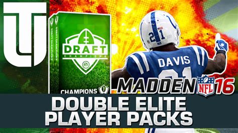 Madden 16 Ultimate Team Double Elite Pack Opening Using Draft Champion