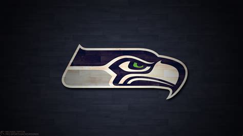 Seattle Seahawks Logo In Blue Background 4k Hd Seattle Seahawks