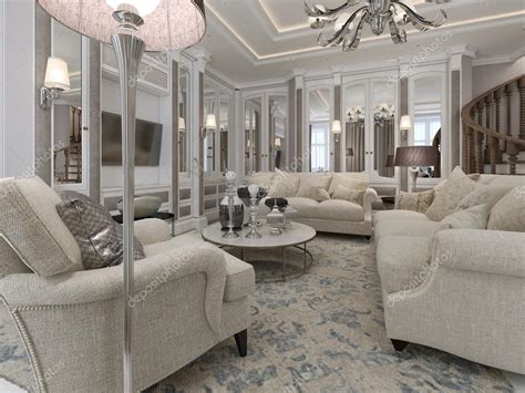 Luxury Living Room Classic Style Stock Photo By ©kuprin33 77515286