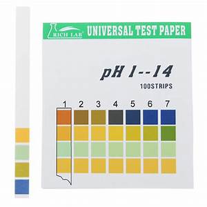 Universal Ph Test Strips Full Range 1 14 Indicator Paper Tester 100