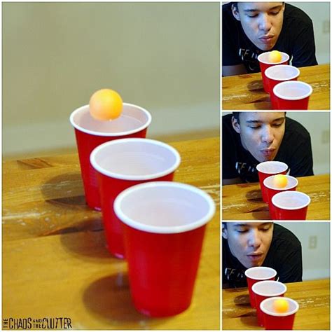 Minute To Win It Puddle Jumper Blow The Ping Pong Ball From One Water
