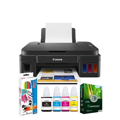 Impresora velocidad de impresión (hasta) fotografía sin bordes 10 x 15 cm: Impresora Multifuncional Canon Pixma G3110 + Obsequios ...