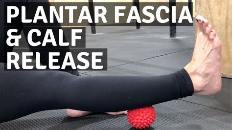 Plantar Fasciitis And Calf Tightness Try This Self Release Technique Youtube