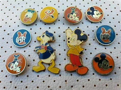 Disney Vintage Pins Collection Disneyana Walt Disney Memorabilia Mickey