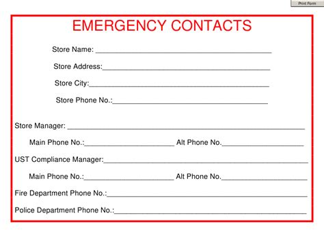 mississippi emergency contacts form download fillable pdf templateroller