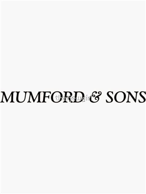 Mumford And Sons Sticker For Sale By Thatjewgirl Redbubble