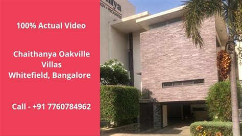Chaithanya Oak Ville ☎️91 6366370375 4 Bhk Villa For Sale In