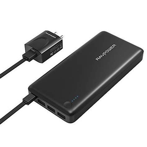 Portable Charger Ravpower 26800mah Total 55a Output 3 Usb Ports Power Banks 2a Input Ismart