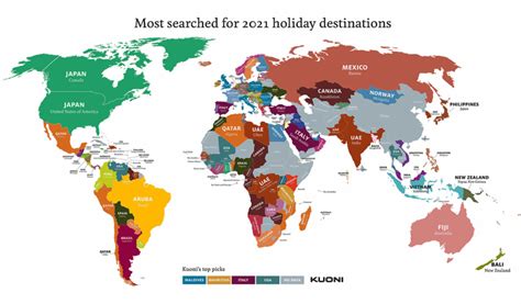 Les pays les plus riches du monde. Cette carte du monde dévoile les pays où rêvent de se rendre les voyageurs en 2021 selon leur ...