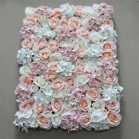 Artificial Hydrangea Rose Flower Wall Wedding Arrangement Etsy