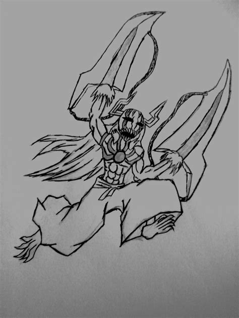 Fan Art Hollow Ichigo Bankai Drawing By Ayce104 On Deviantart