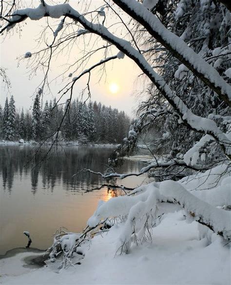Snow Lake Finland Photo Via Midnat Winter Landscape Winter Scenery