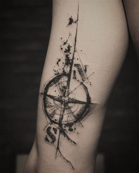 100 Awesome Compass Tattoo Designs Nautical Star Tattoos