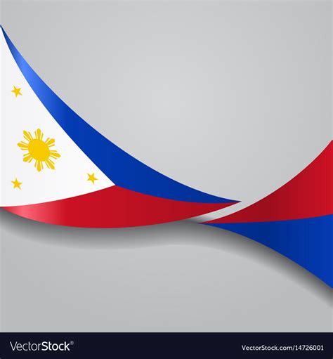 Philippines Wavy Flag Royalty Free Vector Image