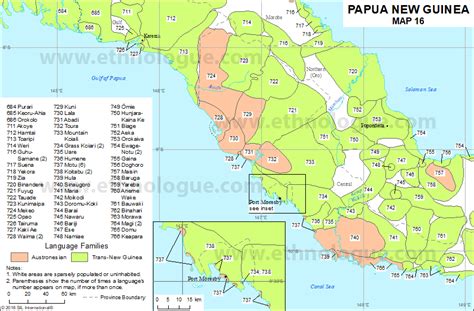 Papua New Guinea Map 16 Ethnologue