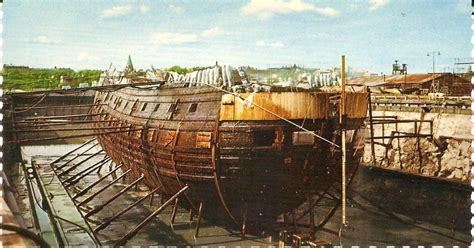 Swedish Warship Vasa 1627 In Drydock After Salvage 1961 1167×803