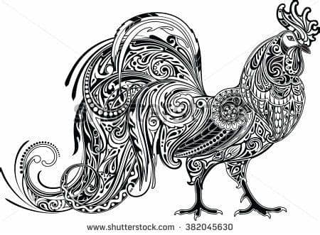 Get crafting with this exclusively designed lovesvg freebie. Cockerel, monochrome | Zentangle animals, Rooster art ...