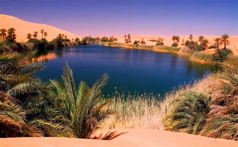 Duke World Ubari Lakes The Beautiful Oasis In The Sahara Desert
