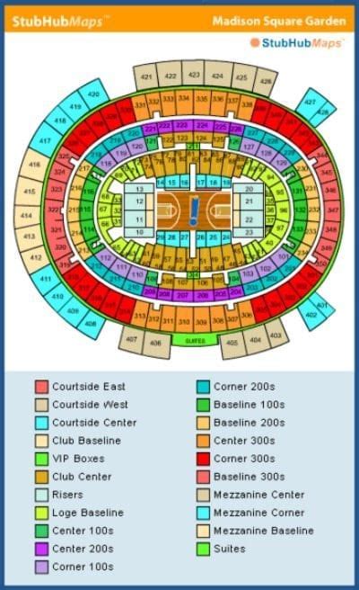 Madison Square Garden Events Concerts Seating Chart