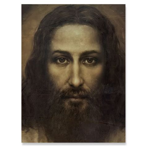 Jesus Christ Face Reconstructed From The Shroud Of Turin Etsy