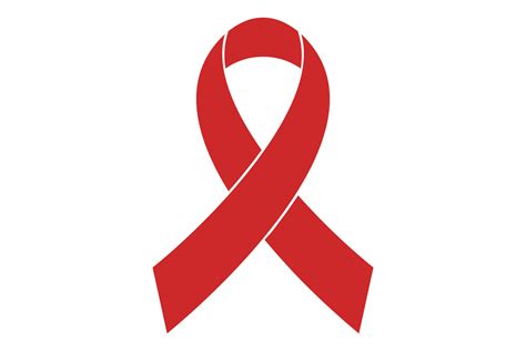 Breast Cancer Awareness Red Ribbon Icon Vector Simple By Anatolir56