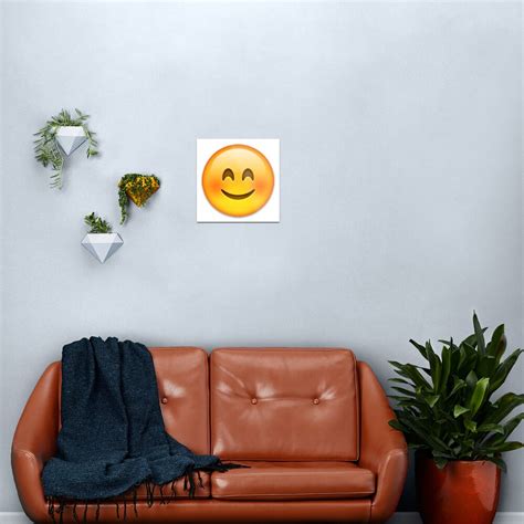 Happy Emoji Metal Print For Sale By Nojams Redbubble