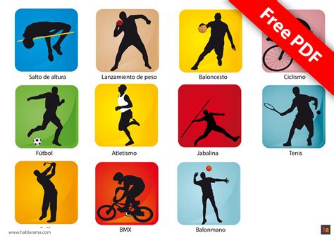 Free Spanish Vocabulary 13 Sports