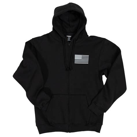 Black Zipper Hoodie Made In Usa Proudly Usa Proudlyusa