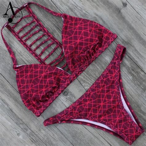 buy floylyn new arrival summer bandage swimwear sexy push up triangle bikini