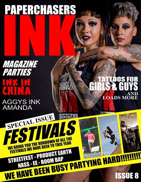 Issue 8 Magazine Cover Magazine Cover Inked Magazine Tattoos