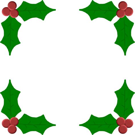 19 Holly Border  Transpa Library Huge Freebie For Vector Graphics