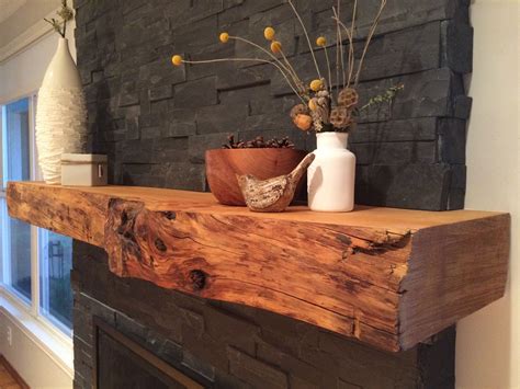 Live edge fireplace mantel ideas. Image result for live edge walnut fireplace mantel | Wood ...