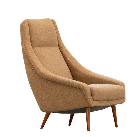 Mid Century Modern Highback Lounge Chair Denmark Ca 1965 163222