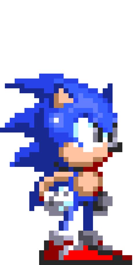 Modern Sonic 2 Sprite Pixel Art Maker Images