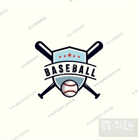 Baseball Championship Logo Design Inspiration Template Logo Stock