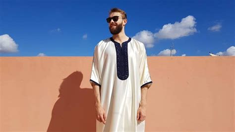 Beautiful Moroccan White Kaftan For Men Beautiful Moroccan Kaftan In