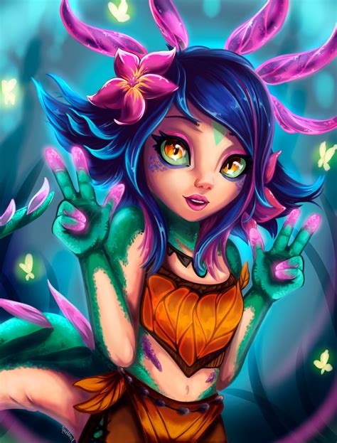 ArtStation Fan Art Neeko Mireyna Winter Champions League Of Legends